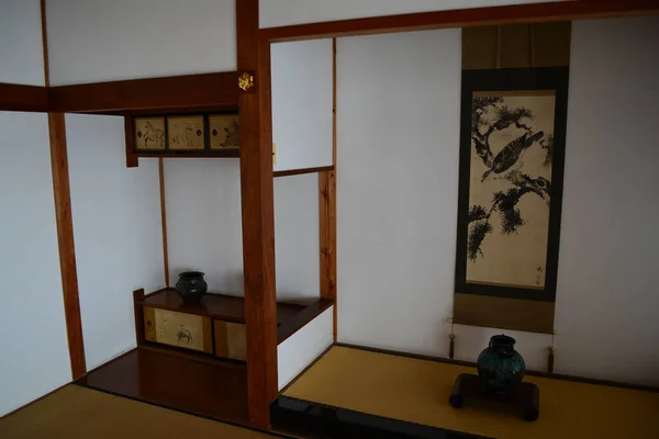 Kyoto Japan Feb 2018 Closeup Shot Traditionally Japanese Interior Old Stock Picture
