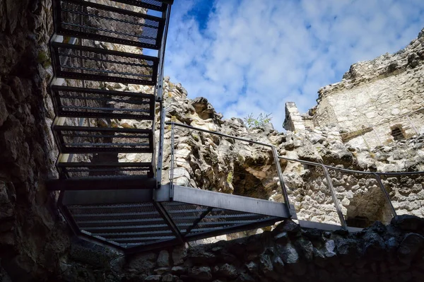 Ландшафтное Фото Металлической Лестницы Бастионе Рива Дель Гарда Озеро Карда — стоковое фото