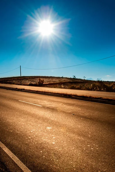 Autostrada Guatemala Rurale Spazio Viaggiare Sacco Vegetazione Verde Strade Aperte — Foto Stock