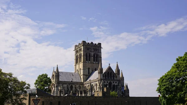 Une Vue Panoramique Célèbre Cathédrale Saint Jean Baptiste Norwich Royaume — Photo