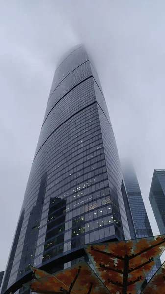 Moskova Nın Merkezindeki Çok Katlı Binalar Moskova Şehri Rusya Yüksek — Stok fotoğraf