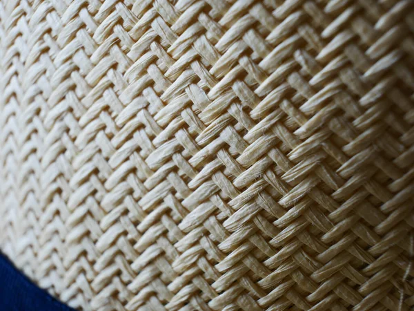織り藁の質感の背景 — ストック写真
