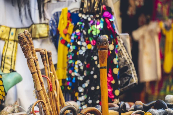 Traditionele Egyptische Souvenirs Geschenken Straatmarkt — Stockfoto