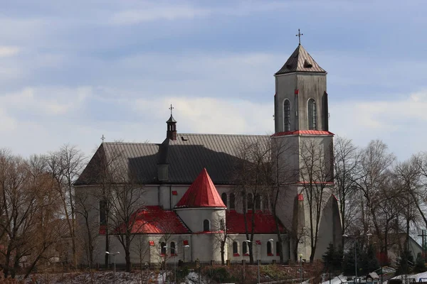 Eine Katholische Kirche Wieliczka Polen Bei Tageslicht — Stockfoto