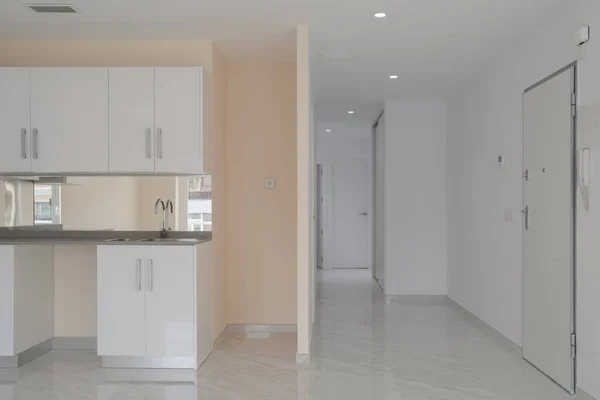 Nuevo Diseño Interior Apartamento Color Blanco —  Fotos de Stock