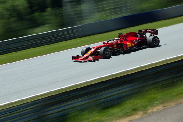 Spielberg Áustria Julho 2021 Ferrari Pista Durante Qualificação Para Grande — Fotografia de Stock