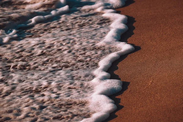 Крупним Планом Знімок Махаючи Морським Фоном — стокове фото