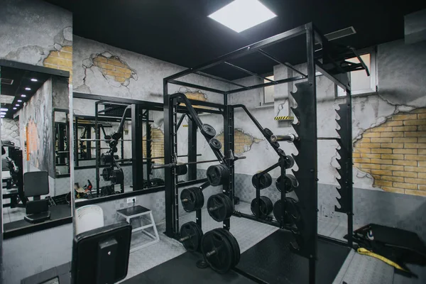 Brcko District Bosnia Herzegovina Mar 2020 Details Well Equipped Gym — Zdjęcie stockowe