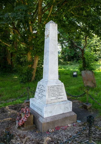 Stoke Bruerne United Kingdom Jul 2021 1914 1918 War Memorial — Stockfoto