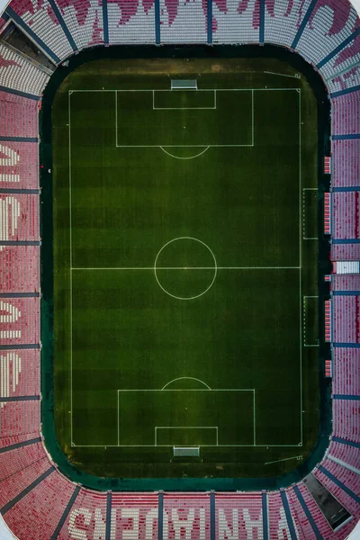 Aerial View Empty Soccer Football Field Marvila District Lisbon Portugal — Stock Photo, Image