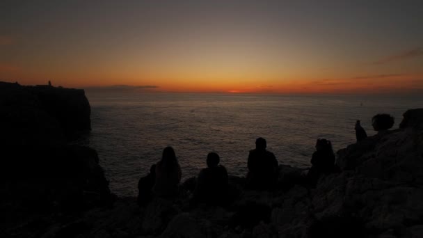 Захід Сонця Над Морем — стокове відео