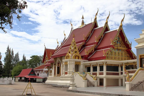 Hermoso Templo Budista Tailandés Wat Krating Rai Distrito Naklua Chonburi — Foto de Stock
