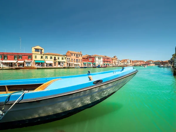 Murano Venetië City Shape Met Het Water Kanaal Het Gekleurde — Stockfoto