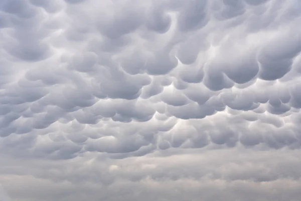 Hermosa Formación Nubes Con Forma Oveja Día Nublado Lluvioso — Foto de Stock
