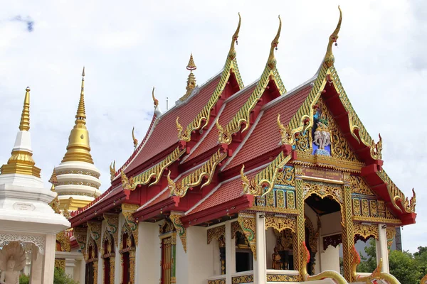 Belo Templo Budista Tailandês Wat Krating Rai Distrito Naklua Chonburi — Fotografia de Stock