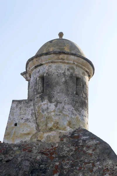 Castillo San Felipe Barajas Spanyol Erőd Cartagena Kolumbiában Egy San — Stock Fotó