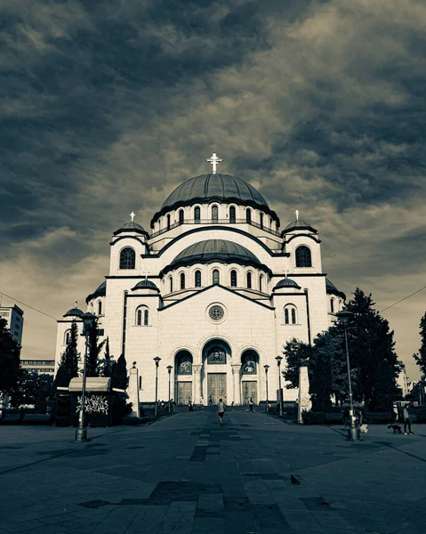 Templo Santa Sava Belgrado Sérvia — Fotografia de Stock