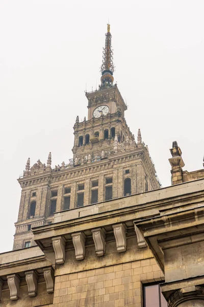 A vertical shot of the Palace of Culture and Science in Warsaw, Poland