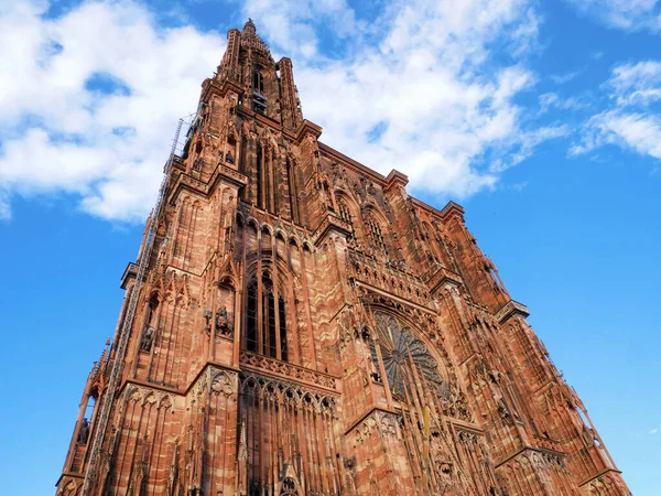 Mooie Foto Van Kathedraal Van Straatsburg Het Noordoosten Van Frankrijk — Stockfoto