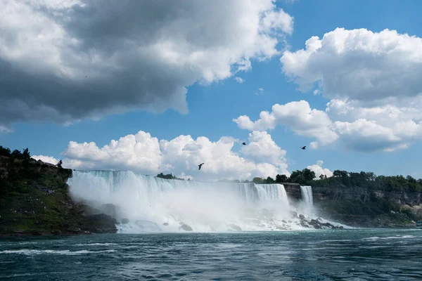 Wspaniały Widok Park Stanowy Niagara Falls Zdobyty Usa — Zdjęcie stockowe