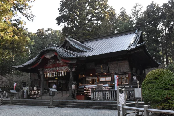 Uma Vista Panorâmica Templo Japonês Fujiyoshida Yamanashi Japão — Fotografia de Stock