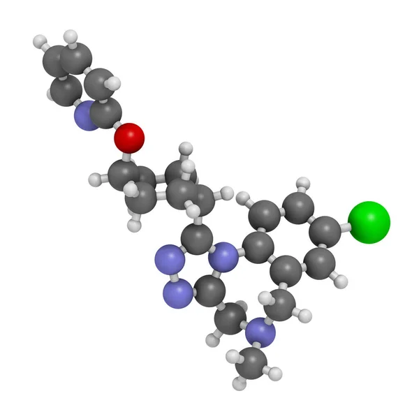 Balovaptan Autisme Drug Molecule Vasopressine V1A Receptor Antagonist Weergave — Stockfoto