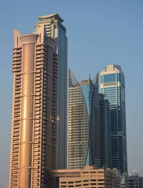 Dubai United Arab Emirates Oct 2015 Vertical Shot Futuristic Tall — Stock Photo, Image