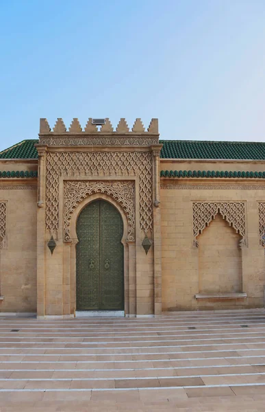 Rabat Maroc Mai 2021 Une Porte Traditionnelle Décorée Dans Design — Photo