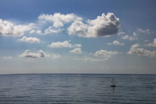 Natural View Calm Sea Cloudy Sky Altea Spain — Stock Photo, Image