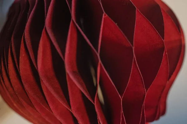 Крупним Планом Знімок Червоного Паперу Орігамі Медовий — стокове фото