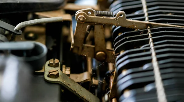 Primer Plano Las Partes Del Motor Del Coche — Foto de Stock