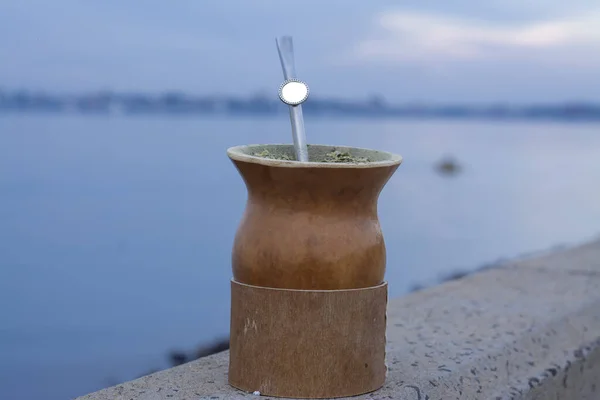 Yerba Mate Bebida Paisaje Vista —  Fotos de Stock