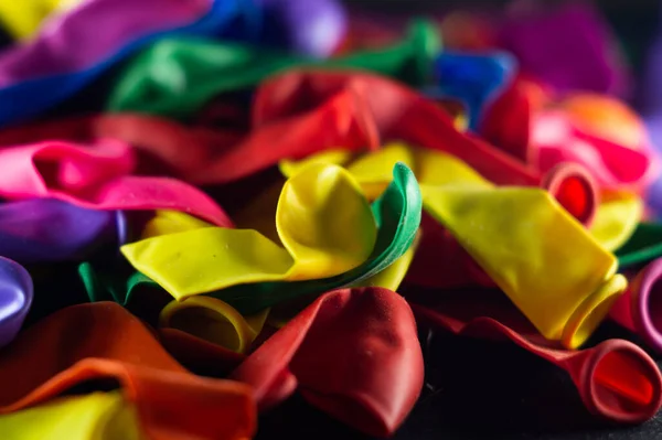 Tiro Close Muitos Balões Coloridos — Fotografia de Stock