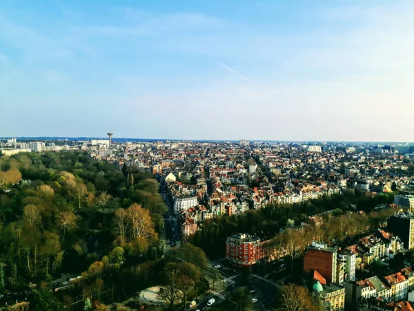 Eine Luftaufnahme Der Schönen Stadt Bratislava Hauptstadt Der Slowakei Bei — Stockfoto