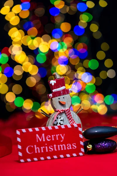 Una Decoración Navidad Navidad Año Nuevo Fondo Vacaciones Temporada Invierno —  Fotos de Stock
