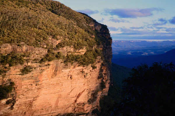 View Jamison Valley Wentworth Falls Blue Mountains Austral — Stock Photo, Image