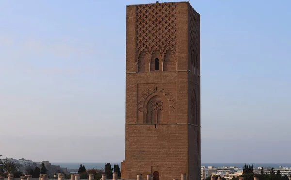 Kral Muhammed Mozolesi Yakınındaki Hasan Kulesi Rabat Fas Taki Tarihi — Stok fotoğraf