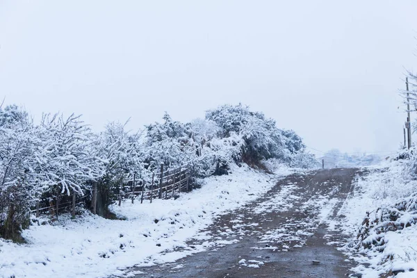 阿根廷科尔多瓦Calamuchita山谷的雪景 — 图库照片