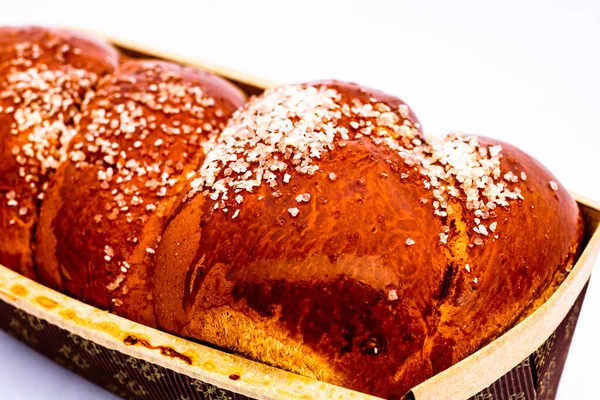 Cozonac Kozunak Babka Tipo Pan Con Levadura Dulce Tradicional Rumanía — Foto de Stock