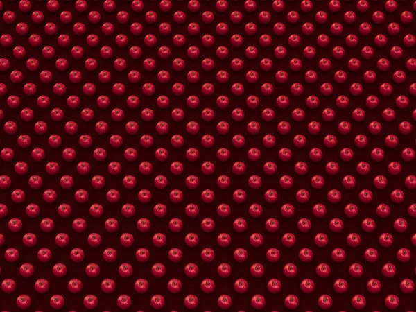 Vele Rijen Rode Appels Een Zwarte Achtergrond Textuur Achtergrond — Stockfoto