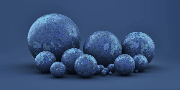 Ovos Páscoa Fundo Azul — Fotografia de Stock