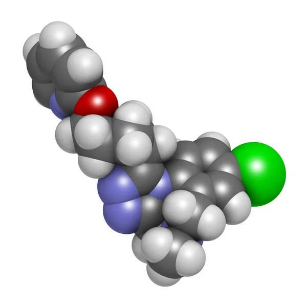 Läkemedelsmolekylen Balovaptan Autism Vasopressin V1A Receptorantagonist Rendering — Stockfoto