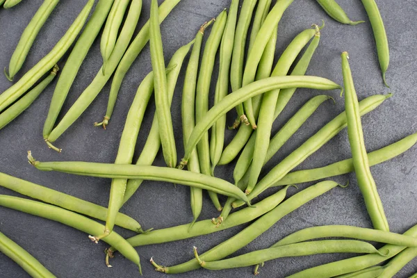 Feijão Verde Fundo Texturizado Espaço Cópia Vazio Para Texto Legumes — Fotografia de Stock