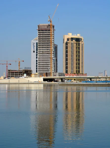 Dubai United Arab Emirates Οκτωβρίου 2015 Μια Κάθετη Λήψη Σύγχρονων — Φωτογραφία Αρχείου