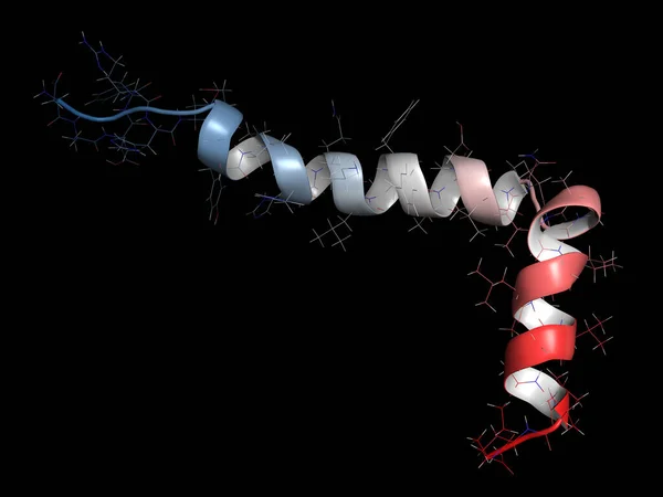 Beta Amyloid Abeta Peptid Renderování Hlavní Složka Plaků Nalezených Alzheimerovy — Stock fotografie