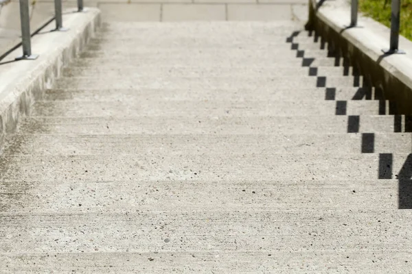 Uma Escada Concreto Uma Área Caminhada Alemanha — Fotografia de Stock