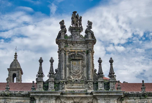 Fasáda Katedrály Santiago Compostela Santiago Španělsko — Stock fotografie