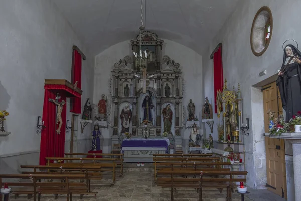 Tuy Espanha Jul 2021 Interior Uma Antiga Igreja Tuy Espanha — Fotografia de Stock