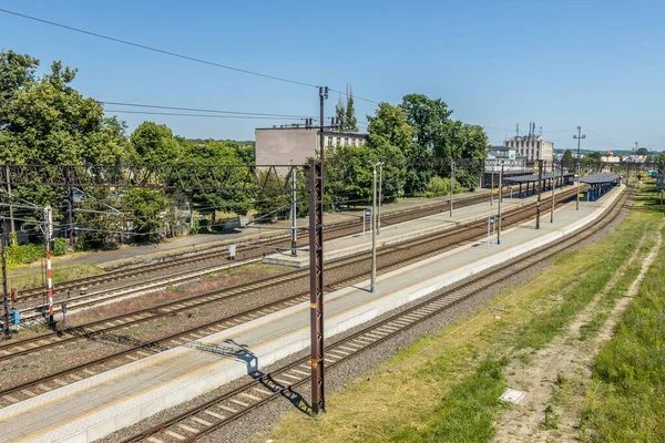 Elbla Polónia Junho 2021 Uma Famosa Estação Trem Dia Ensolarado — Fotografia de Stock