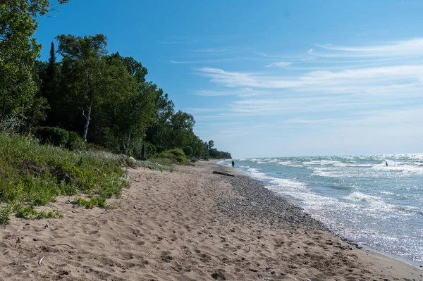 Vacker Bild Strand Solig Dag — Stockfoto